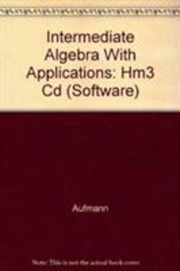 Student Hm3 Tutorial for Aufmann/Barker/Lockwood's Intermediate Algebra with Applications, 6th