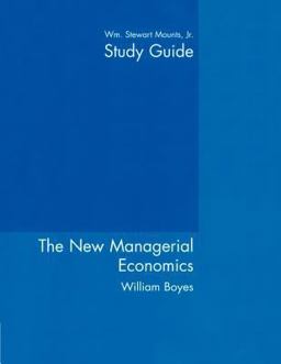 Study Guide Used with ... Boyes-The New Managerial Economics  9780618324651 Front Cover