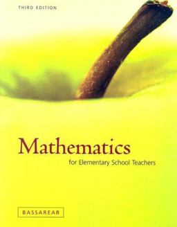 Mathematics for Elementary School Teachers 3rd 9780618348862 Front Cover