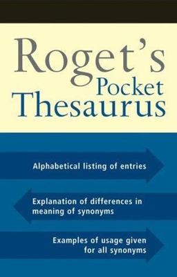Roget's Pocket Thesaurus Roget's Pocket Thesaurus