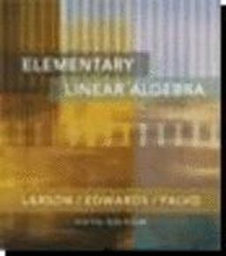 Elementary Linear Algebra 5th 9780618400508 Front Cover