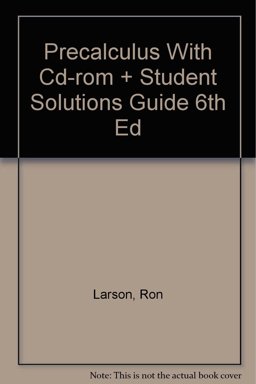 Precalculus with CD-ROM and Student Solutions Guide Sixth Edition