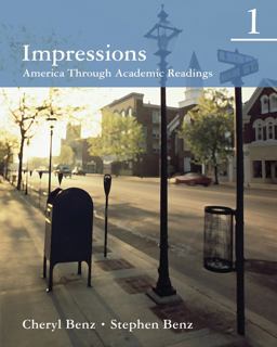 Impressions 1 America Through Academic Readings  9780618410262 Front Cover