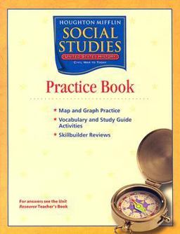 Houghton Mifflin Social Studies Maps and Graph Practice - Vocabulary Study Guide Activities - Skillbuilder Reviews  9780618441754 Front Cover
