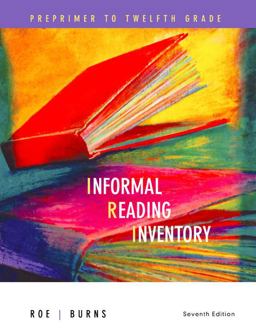 Informal Reading Inventory Preprimer to Twelfth Grade 7th 9780618495986 Front Cover