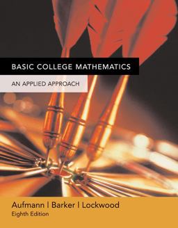 Basic College Mathematics An Applied Approach 8th 9780618503056 Front Cover