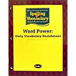 Houghton Mifflin Spelling and Vocabulary
