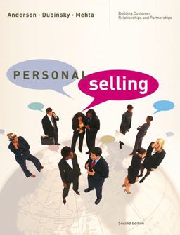Personal Selling Building Customer Relationships and Partnerships 2nd 9780618645701 Front Cover