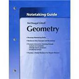 Geometry, Grades 9-12 Notetaking Guide: Holt Mcdougal Larson Geometry 1st 9780618736928 Front Cover