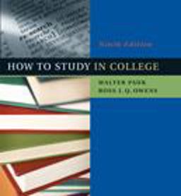 How to Study in College 9th 9780618766451 Front Cover