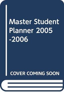 Master Student Planner 06/07 Master Student Planner 06/07
