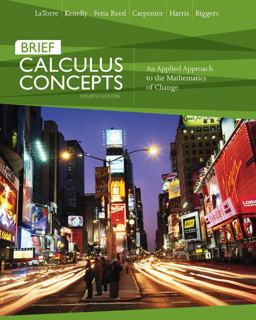 Calculus Concepts An Applied Approach to the Mathematics of Change 4th 9780618789825 Front Cover