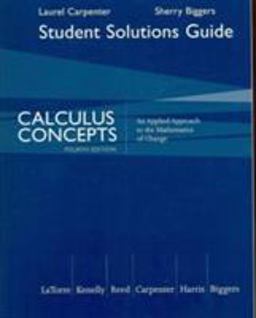 Calculus Concepts An Applied Approach to the Mathematics of Change 4th 9780618789863 Front Cover