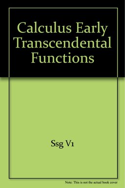 Calculus Early Transcendental Functions Plus Student Study Guide Volumes One and Two Plus Eduspace