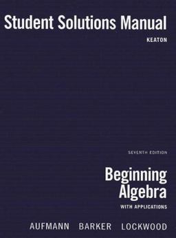 Beginning Algebra with Applications