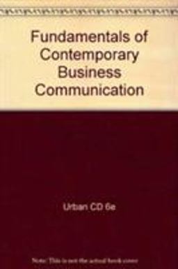 Business Communications 2nd Edition Plus Urban CD-ROM