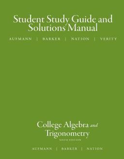 College Algebra and Trigonometry