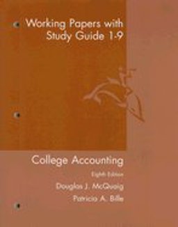 Mcquaig College Accounting One to Nine with Revised Cd and Smarthinking Plus Working Papers One to Nine Eighth Edition Mcquaig College Accounting One to Nine with Revised Cd and Smarthinking Plus Working Papers One to Nine Eighth Edition