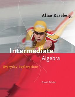 Intermediate Algebra Everyday Explorations 4th 9780618918805 Front Cover