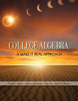 College Algebra A Make It Real Approach  9780618945320 Front Cover