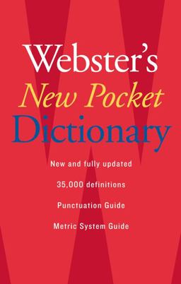 Webster's New Pocket Dictionary  9780618947263 Front Cover
