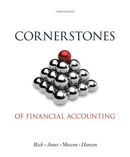 Bundle: Cornerstones of Financial Accounting, Loose-Leaf Version (with 2011 Annual Reports: under Armour, Inc. and VF Corporation) + CengageNOW, 1 Term Printed Access Card Bundle: Cornerstones of Financial Accounting, Loose-Leaf Version (with 2011 Annual Reports: under Armour, Inc. and VF Corporation) + CengageNOW, 1 Term Printed Access Card