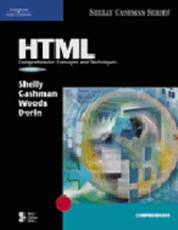 HTML Comprehensive Concepts and Techniques 3rd 9780619255039 Front Cover