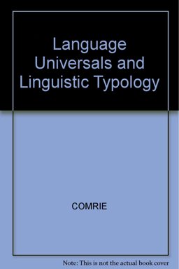 Language Universals and Linguistic Typology