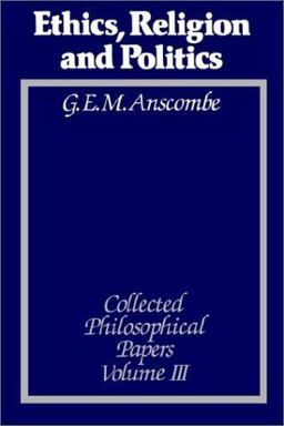 Collected Philosophical Papers Ethics of Religion  9780631133087 Front Cover