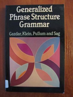 Generalized Phrase Structure Grammar