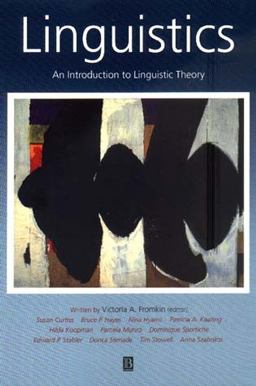 Linguistics An Introduction to Linguistic Theory 2nd 9780631197119 Front Cover