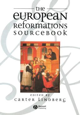 European Reformations Sourcebook  9780631213628 Front Cover