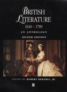 British Literature 1640 - 1789 An Anthology 2nd 9780631217695 Front Cover