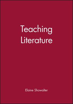 Teaching Literature  9780631226246 Front Cover