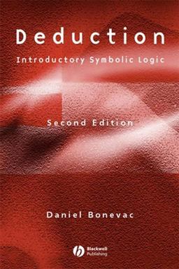 Deduction Introductory Symbolic Logic 2nd 9780631227137 Front Cover