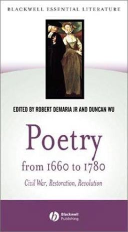 Poetry from 1660 To 1780