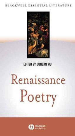 Renaissance Poetry  9780631230106 Front Cover