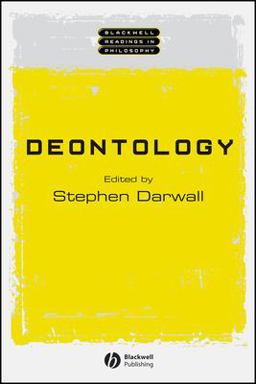 Deontology  9780631231127 Front Cover