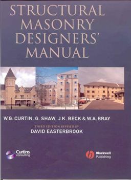 Structural Masonry Designers' Manual 3rd 9780632056125 Front Cover