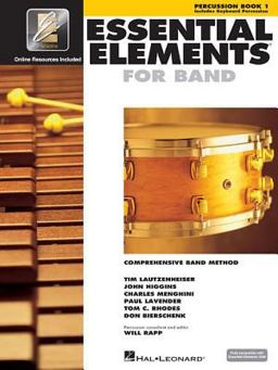 Essential Elements for Band - Percussion/Keyboard Percussion Book 1 with EEi (Book/Online Audio)  9780634003271 Front Cover
