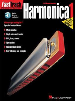 FastTrack Harmonica Method - Book 1 Book/Online Audio  9780634009808 Front Cover