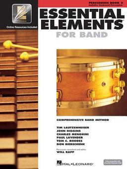 Essential Elements for Band - Book 2 with EEi: Percussion/Keyboard Percussion (Book/Online Media)  9780634013010 Front Cover