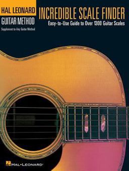 Incredible Scale Finder A Guide to over 1,300 Guitar Scales 9 X 12 Ed. Hal Leonard Guitar Method Supplement  9780634014901 Front Cover