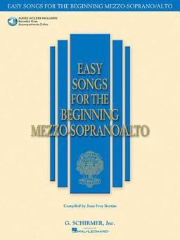 Easy Songs for the Beginning Mezzo-Soprano/Alto