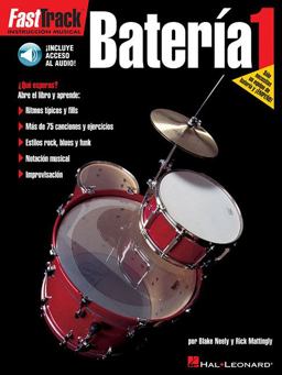 FastTrack Drums - Book 1 - Spanish Edition Book/Online Audio  9780634023828 Front Cover