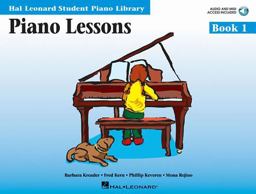 Piano Lessons Book 1 - Hal Leonard Student Piano Library Book/Online Audio  9780634031182 Front Cover