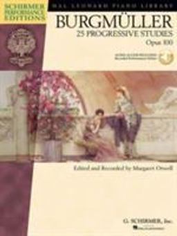Burgmuller - 25 Progressive Studies, Opus 100 Book/Online Audio  9780634073618 Front Cover