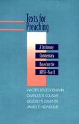 Texts for Preaching A Lectionary Commentary Based on the NRSV - Year B  9780664219703 Front Cover