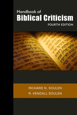 Handbook of Biblical Criticism, Fourth Edition 4th 9780664235345 Front Cover