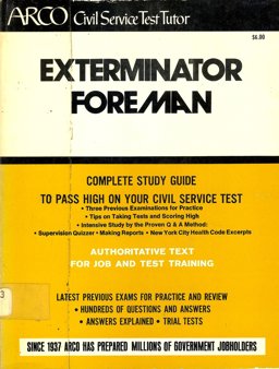 Exterminator Foreman, New York City Housing Authority 1975 9780668037402 Front Cover